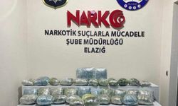 Elazığ’da 35 kilogram kubar esrar ele geçirildi