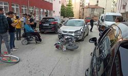 Otomobil ve motosiklet çarpıştı: 1 yaralı