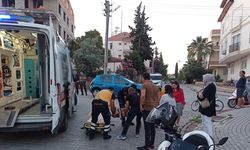 Otomobille motosiklet çarpıştı: 1 yaralı