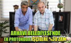 Arhavi Belediyesi’nde ek zam sevinci.