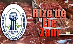 Rize’de et fiyatları zamlandı