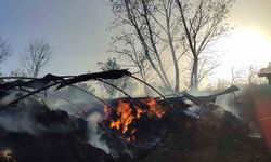 Tekirdağ’da 3 bin balya saman alev alev yandı