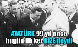 Atatürk’ün Rize’ye Gelişinin 99. Yılı Kutlandı.