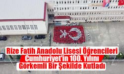 Rize Fatih Anadolu Lisesinde görkemli kutlama