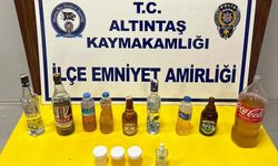 Altıntaş’ta sahte alkol operasyonu