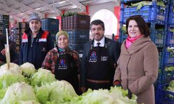 Pazar yeri modern pazarcılar şık oldu