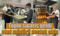 Toplu sipariş geldi, okul müdürü desteğe koştu