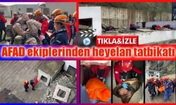 AFAD ekiplerinden heyelan tatbikatı