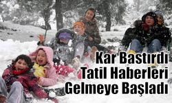 Bölgede etkili olan kar yağışı ile birlikte tatil haberleri gelmeye başladı.