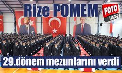 Rize POMEM 29. dönem mezunlarını verdi.