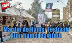Mardin'de Festivalde 1 ton hamsi dağıtıldı