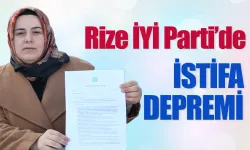 Rize İYİ Parti’de Ayşegül Özyanık ve 200 partili istifa etti