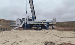 Midyat’ta iki mahallede sondaj kuyusu kazı çalışmaları tamamlandı
