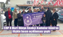 CHP 8 Mart Dünya Emekçi Kadınlar Günü’ne ilişkin basın açıklaması