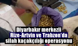 Diyarbakır merkezli Rize-Artvin ve Trabzon’da silah kaçakçılığı operasyonu