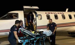 8 yaşındaki hasta çocuk ambulans uçak ile Ankara’ya sevk edildi