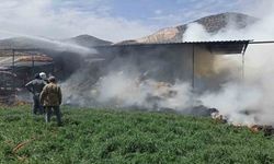 Burdur’da kaynak makinesinden çıkan yangında bin saman balyası yandı: 1 yaralı