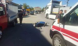 Karapınar’da motosiklet ile tır çarpıştı: 1 yaralı