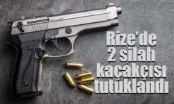 Rize'de iki silah kaçakçısı 16 silahla yakalandı