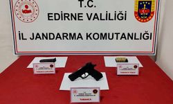 Edirne Jandarması kaçak silah ticaretini engelledi