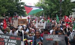 Elazığ’da binlerce kişi Filistin için yürüdü