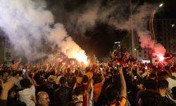 Elazığ’da Galatasaray taraftarlarının şampiyonluk coşkusu