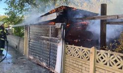 Erzincan’da garajda çıkan yangın korkuttu