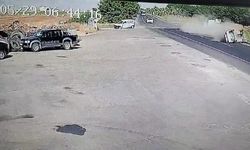 Şanlıurfa’da 3 kişinin yaralandığı kaza anı kamerada