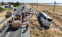 Şanlıurfa’da yolcu otobüsü devrildi: 6 yaralı
