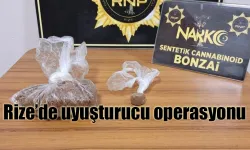 Rize’de uyuşturucu operasyonu 2 kişi tutuklandı