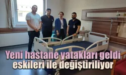 Yeni hastane yatakları geldi, eskileri ile değiştiriliyor