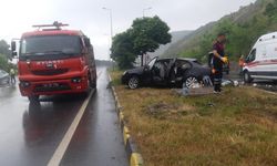 Akçakoca-Alaplı yolunda trafik kazası; 2 yaralı