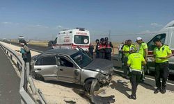 Tatile giden aile Aksaray’da kaza yaptı: 3 yaralı