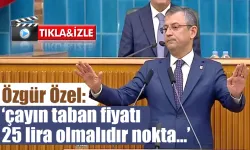 Özgür Özel "çayın taban fiyatı 25 lira olmalıdır nokta"