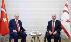 Cumhurbaşkanı Erdoğan, KKTC Cumhurbaşkanı Tatar ile görüştü