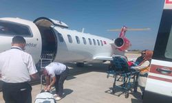 İskemik SVO tanısı olan hasta uçak ambulansla Ankara’ya nakledildi