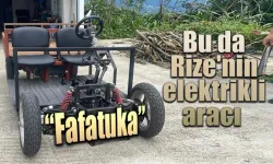 Bu da Rize’nin elektrikli aracı: “Fafatuka”