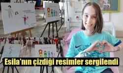 Esila'nın çizdiği resimler bir sergide toplandı