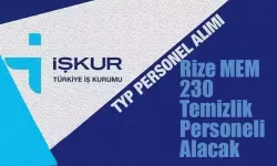 Rize'de TYP'den Milli Eğitime 230 kişi alınacak