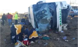 Aksaray'da otobüs devrildi: 6 ölü, 25 yaralı