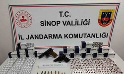 Sinop’ta uyuşturucu hap ve 3 tabanca ele geçirildi