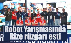 MEB Robot Yarışmasında Rize rüzgarı esti