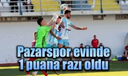 Pazarspor evinde 1 puana razı oldu