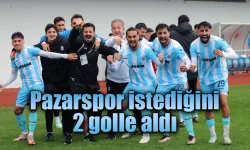 Pazarspor evinde 3 puanı 2 golle aldı.