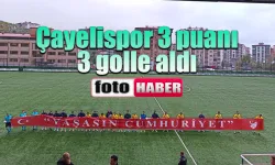 Çayelispor evinde ilk 3 puanı 3 golle aldı