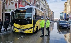 Aksaray’da toplu taşıma araçları denetleniyor