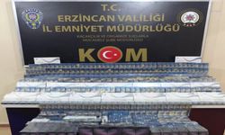 Erzincan’da 3873 paket kaçak sigara ele geçirildi