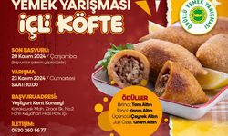 Yeşilyurt’ta  içli köfte yemek yarışması