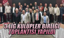 3. Lig Kulüpler Birliği Toplantısı yapıldı.