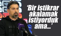 İlhan Palut: "Bir istikrar yakalamak istiyorduk ama'